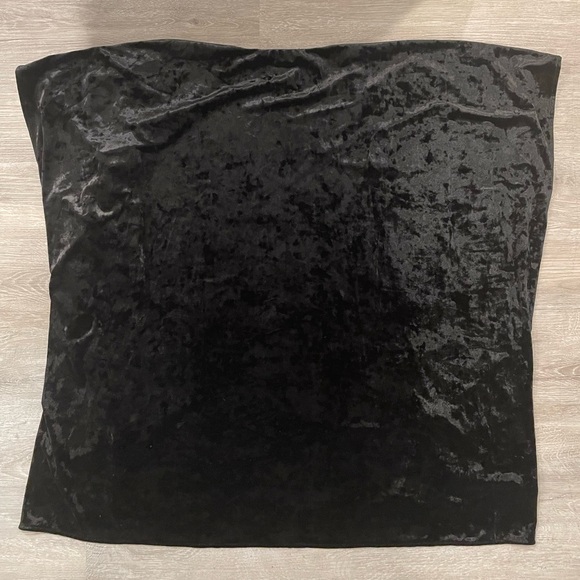 NWOT Andrée by Unit Boho Velvet Embroidered Kimono Cardigan Black Small Medium - Picture 5 of 5